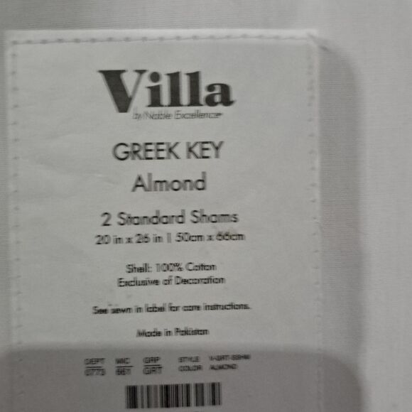 Villa By Noble Excellence Greek Key Duvet Cover Full/Queen - Picture 7 of 7